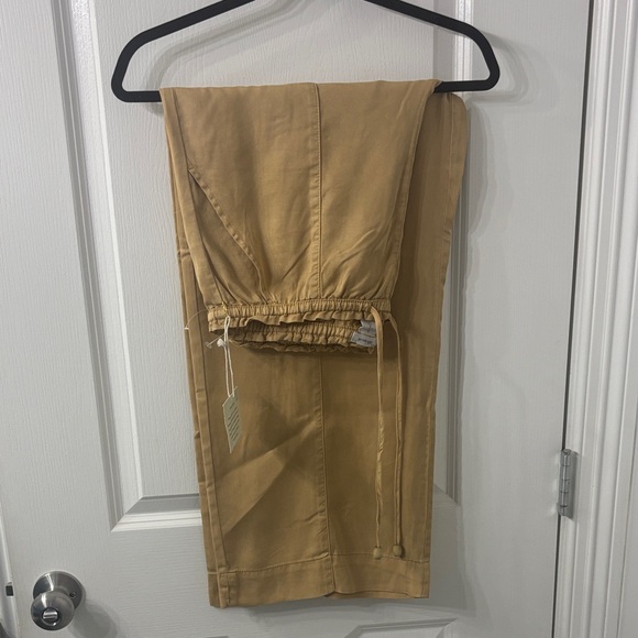 Joie Pants - Joie Lyocell Tan Drawstring Pants Retro Bohemian Hippy Style NWT L